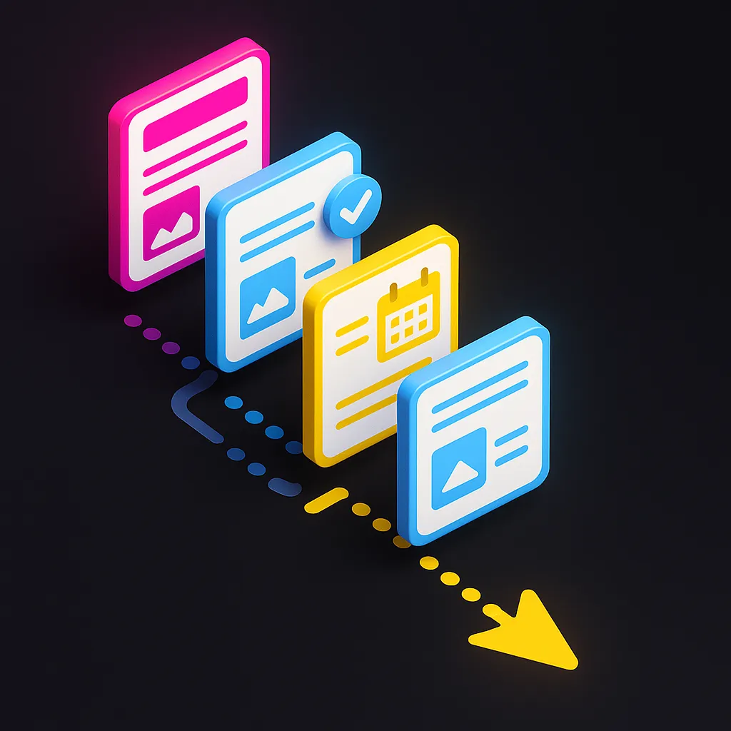 AI-automated daily post content preview