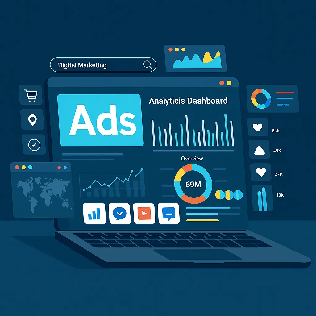 Google Ads PPC campaign optimization dashboard