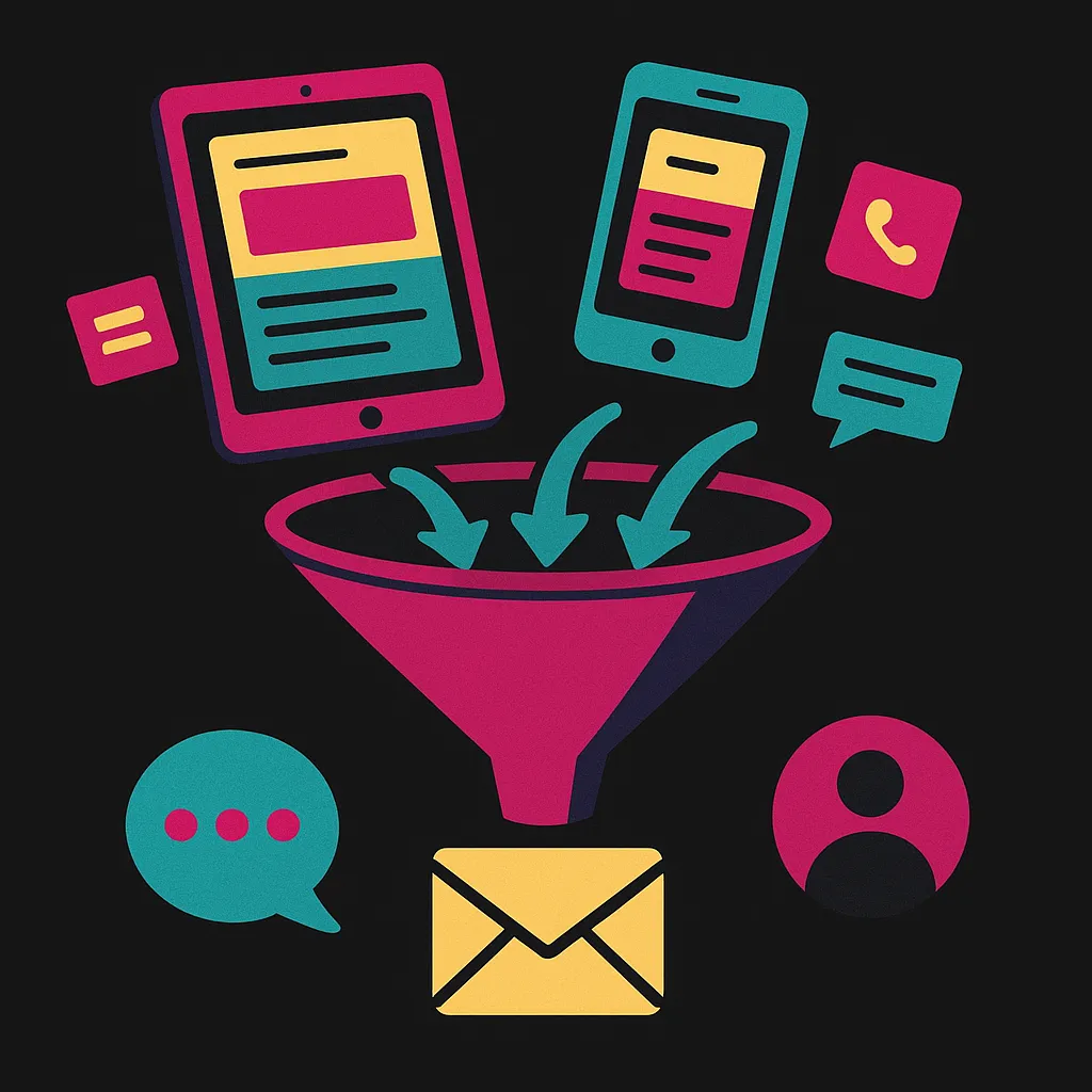 Social media leads dashboard showing campaign performance and lead analytics