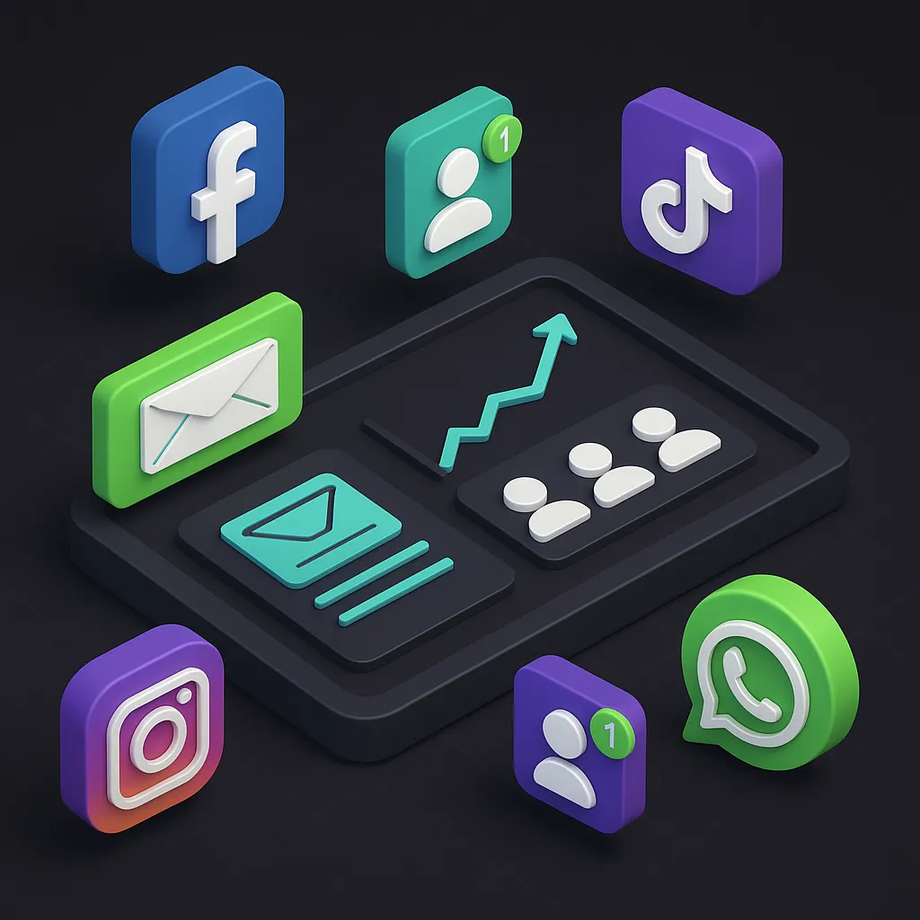 Start AI lead generation campaign with social media